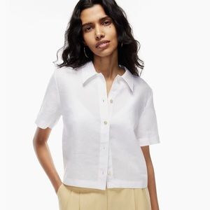 Aritzia Wilfred Linen Button Down Shirt